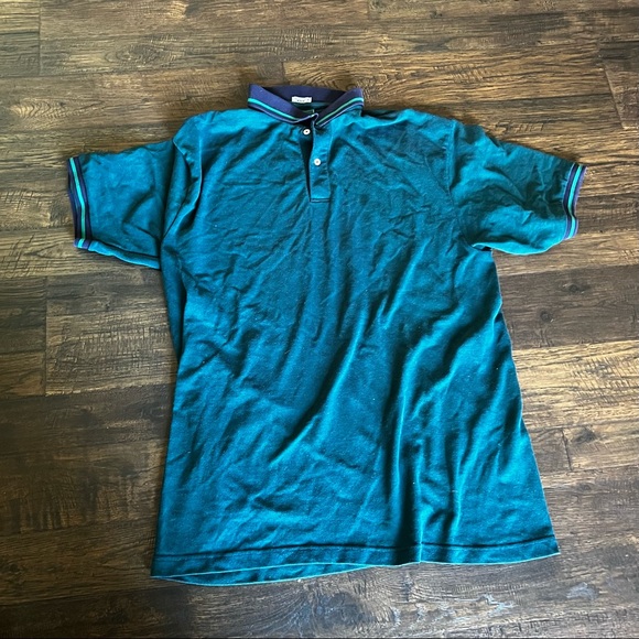 Outer Banks Green-Blue Polo Shirt XL - Picture 3 of 6